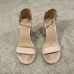 A New Day • Pink Suede Block Heels